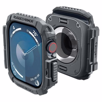Spigen Rugged Armor apvalks Apple Watch 10 46mm pulkstenim - pelēks