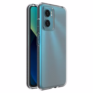 Spring Case TPU korpuss ar krāsu rāmi Xiaomi Redmi 10 melnais