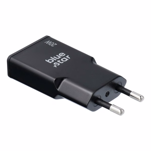 Ceļojumu lādētājs Blue Star Slim GaN 1x Type C PD QC4.0 3A 20W melns