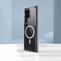 Nillkin Nature Pro bruņots viedtālruņa apvalks ar magnētisko gredzenu Samsung Galaxy S24 Ultra - balts