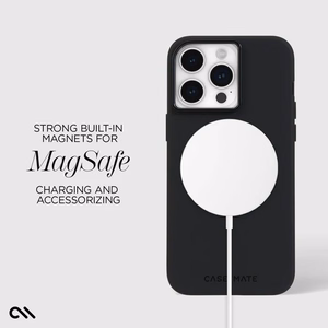 Case-Mate Silicone MagSafe vāciņš ierīcei iPhone 15 Pro Max, melns