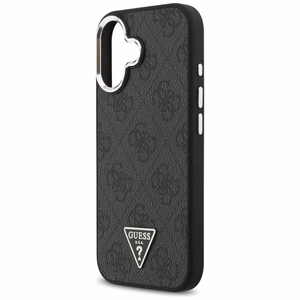 GUESS viedtālruņa apvalks (m) IPHONE 17 ar MagSafe saderīgs PU 4G W/Triangle Logo SL - melns