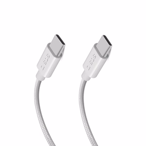 SBS TECABLETISSUETCC2G kabelis 2 x USB-C 2 m 60W ar Power Delivery - pelēks