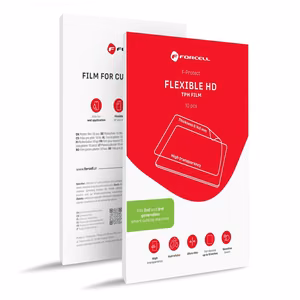 Plēve griešanas iekārtai 2. un 3. paaudzes Forcell F-Protect Flexible TABLET HD planšetdatoriem līdz 13" 10 gab. caurspīdīga