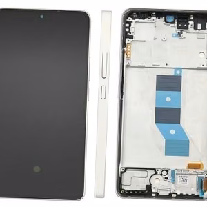 LCD ekrāns Xiaomi Poco M7 Pro 5G ar skārienjutīgo ekrānu ar rāmi sudrabs oriģināls (service pack)