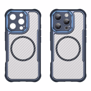 Leading Series MagSafe Silikoniskais apvalks iPhone 16 Pro - zils