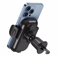 JELLICO auto turētājs ar bezvadu uzlādi W6 15W Melns