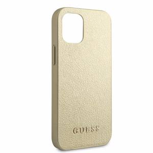 Guess GUHCP12SIGLGO iPhone 12 mini 5.4" золотой/золотой жёсткий чехол Iridescent