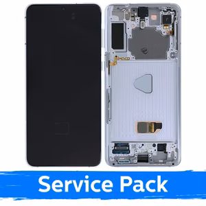 LCD Displejs Saderīgs ar Samsung G996 S21 Plus Ar Frame / Phantom Sudrabs / (Service Pack)