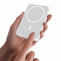 Portatīvais lādētājs Dudao K26S 5000mAh 20W USB-A / USB-C / Magnētiskais - balta