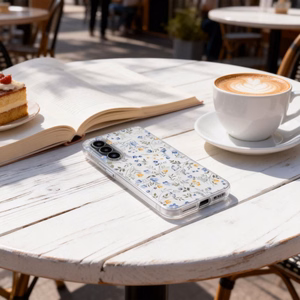 Tech-Protect FlexAir vacins Samsung Galaxy A27, caurspidigs ar ziedu rakstu