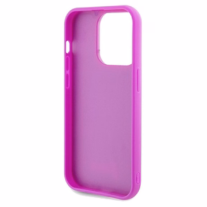 Guess Disco Metal Script viedtālruņa apvalks iPhone 14 Pro Max – fuksijas