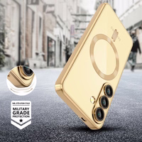 Tech-Protect MagFlex MagSafe apvalks Samsung Galaxy A56 5G - Caurspīdīgs zelta