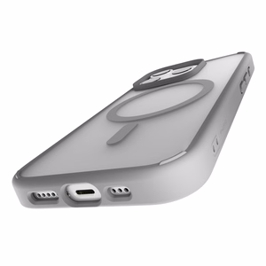 Puro Gradient Magnētiskais silikona viedtālruņa apvalks iPhone 16 Pro - sudraba