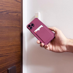 Card Armor Case чехол-кошелёк для iPhone 13 Pro силиконовый с воздушной подушкой оранжевый