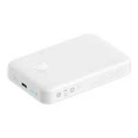 Powerbanka Baseus Magnetic, 10000mAh, USB-C 20W, MagSafe (balta)