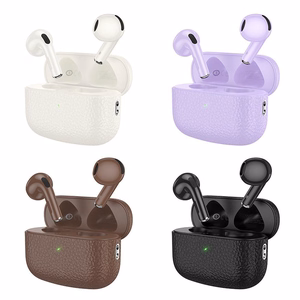 HOCO bezvadu austiņas bluetooth TWS EQ15 violetas