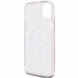 Guess IML GCube Magnētiskais viedtālruņa apvalks iPhone 15 Plus / 14 Plus - rozā