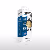 Energizer Ultimate - Multiplug EU / UK / US GaN 20W PD mains lādētājs (zeltains)