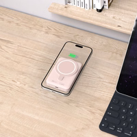 Tech-Protect LifeMag PB11 portatīvais lādētājs ar MagSafe 10000mAh 15W USB-C portu - rozā + USB-C kabelis