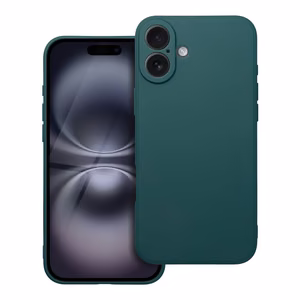 Matēts viedtālruņa apvalks IPHONE 16 Plus - tumši zaļš