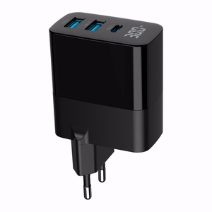 Gembird TA-UC-PDQC30LCD-BK-02 mobilās ierīces lādētājs universāls melns AC ātra uzlāde iekštelpām