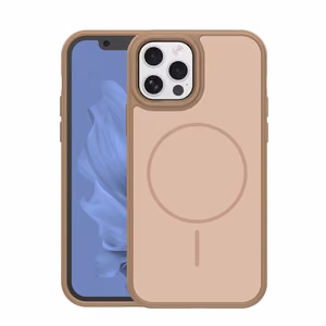 Чехол Frame Thin Mag для iPhone 12 12 Pro 6,1" коричневый