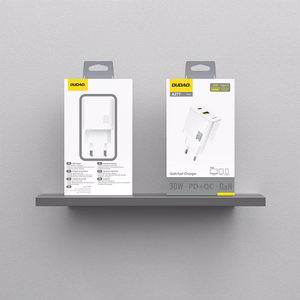 Dudao A27TEU PD 30W GaN USB-A USB-C Wall Lādētājs - Balts