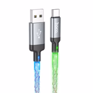 Cable USB A to USB C Hoco 3A 1m U112 gray