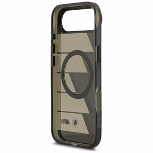 BMW M IML metāla pogas trīskrāsu līnijas magnētiskais viedtālruņa apvalks iPhone Air - pelēks