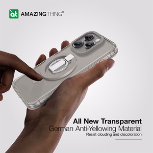 Amazing Thing Titan Pro Mag gredzena turētāja apvalks 10FT IP156.1PTRGY Iphone 15 Pro titāna