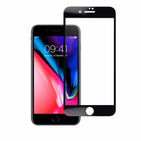 Aizsargstikls Blue Star - APP IPHONE 7/8 Plus 5D pilns pārklājums melns