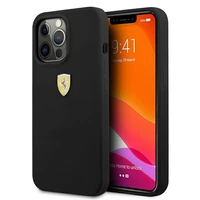 Ferrari FESSIHCP13LBK iPhone 13 Pro / 13 6.1" melns/melns cietais viedtālruņa apvalks silikona