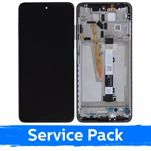 LCD Displejs Saderīgs ar Xiaomi Poco X3 Pro (X3) Ar Frame / Melns / (Service Pack)
