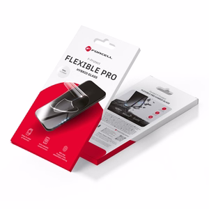 Forcell Flexible Nano Glass 5D aizsargstikls (m) priekš iPhone 16 Pro Max - melns (m)