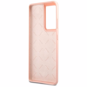Guess GUHCS21LLSVSPI S21 Ultra G998 pink/pink hardcase Script Vintage