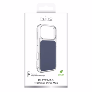 Puro Plate Mag maciņš iPhone 17 Pro Max saderīgs ar MagSafe - zils