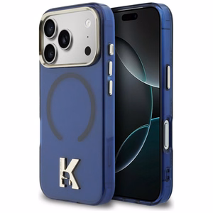 Karl Lagerfeld IML K Head Logo MagSafe Maciņš for iPhone 17 Pro - zils