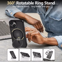 Tech-Protect MagRing MagSafe viedtālruņa apvalks iPhone 16e - matēts melns