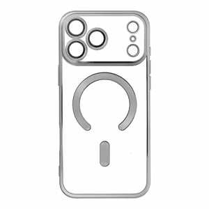 Electro Mag Cover case for iPhone 17 Pro Max compatible with MagSafe titanium gray