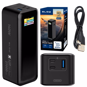 Portatīvais lādētājs 27000mAh PD 140W AIR99.9 LCD