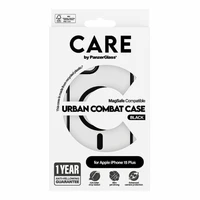 CARE by PanzerGlass Urban Combat Magnētiskais viedtālruņa apvalks iPhone 15 Plus - melns