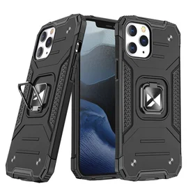 Wozinsky Ring Armor Case statīvs izturīgs viedtālruņa apvalks iPhone 13 Pro Max melns