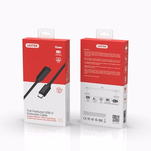 UNITEK C14086BK USB kabelis USB 3.2 Gen 2 (3.1 Gen 2) 0,5 m USB C Melns