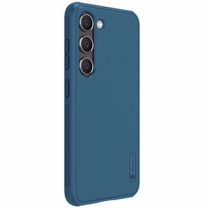 Nillkin Super Frosted Shield Pro viedtālruņa apvalks Samsung Galaxy S23+ ar statīvu zilā krāsā