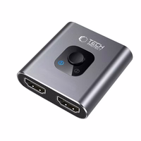 Tech-Protect HB07 HUB adapteris 2in1 HDMI 4K 60Hz - pelēks