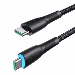 Joyroom Starry Series SA32-CC3 USB-C / USB-C kabelis 60W 1 m - melns