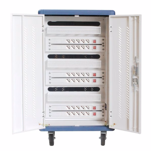 Techly Ventilated uzlādes Station Trolley 30 Notebook vai Smartphone melns/pelēks