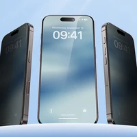 Benks Temperētā stikla Ultra Shield Privacy FK66 iPhone 16 Pro Max melns (plāns malas)