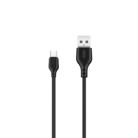 XO kabelis NB103 USB - microUSB 1,0 m 2,1A melns
